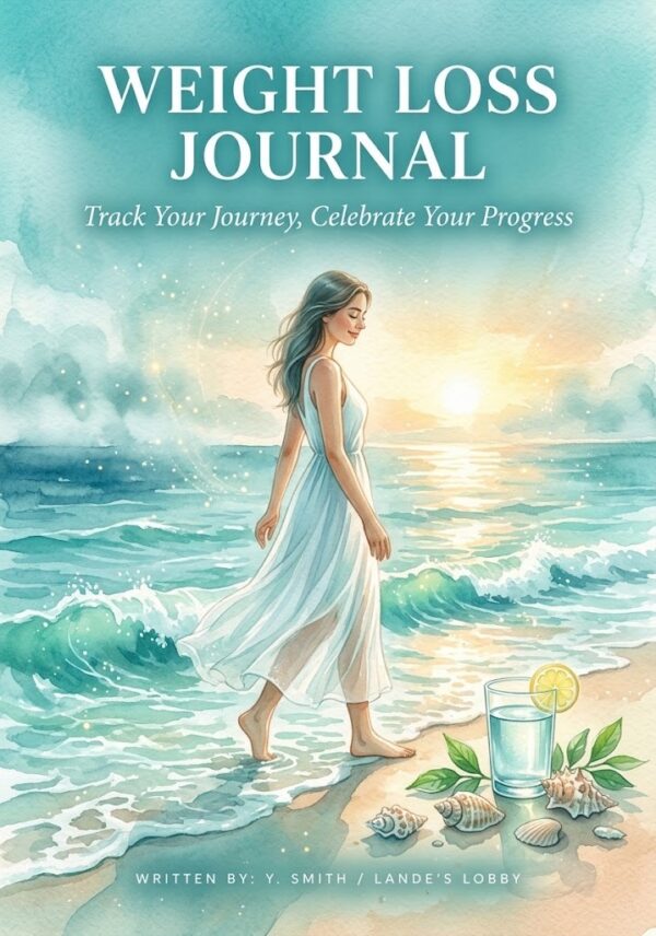 Weight Loss Journal printable cover by Lande’s Lobby